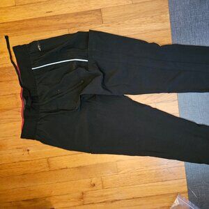 Cherokee iFlex Men Scrubs Pant Tapered Leg Drawstring Cargo in Black